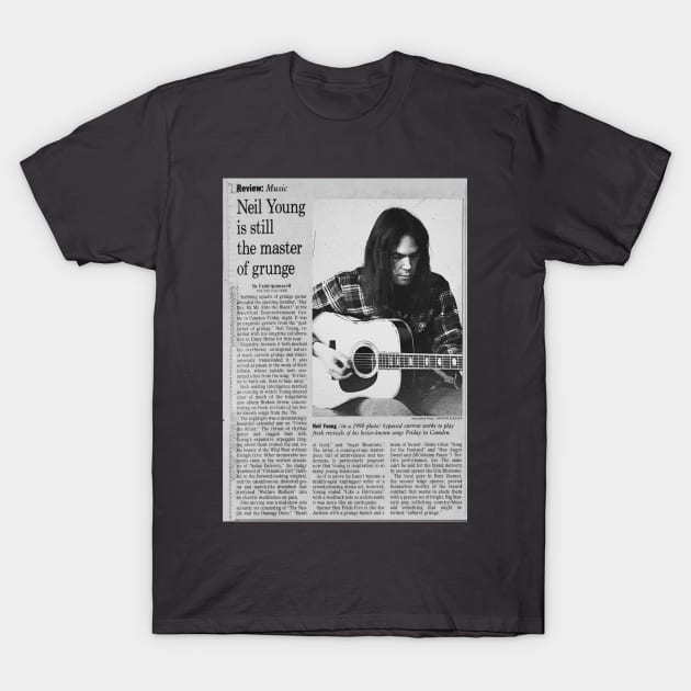 Neil Young Newspaper #1 T-Shirt by Oldies Goodies!